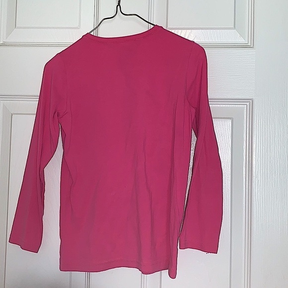 Girls pink  Ralph Lauren long sleeve polo - Picture 2 of 4